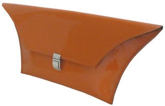 Steven Harkin Patent Orange Kylie Clutch Bag - Lyst