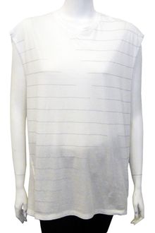 3.1 Phillip Lim Stripe Muscle Tee in Antique White - Lyst