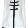 Alexander Mcqueen Military Style Blouse in White - Lyst