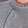 Alexander Wang Bicolor Shrug Sweater in Gray (black) - Lyst
