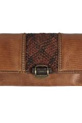 AllSaints Chevron Weave Clutch