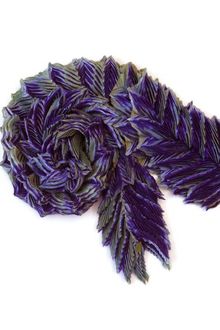 Anne Selby Fibonacci Boa Purple and Lime Green - Lyst