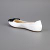 Armani Bow Detail Ballet Pump in White - Lyst
