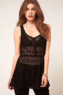 ASOS Collection Asos Tunic in Crochet - Lyst
