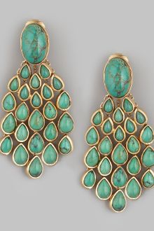 Aurelie Bidermann Turquoise Drop Earrings - Lyst