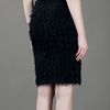 Balenciaga Whisker Effect Pencil Skirt in Black - Lyst