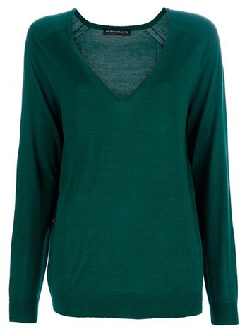 Balenciaga Vneck Top - Lyst