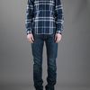 Burberry Brit Checked Shirt in Blue for Men - Lyst