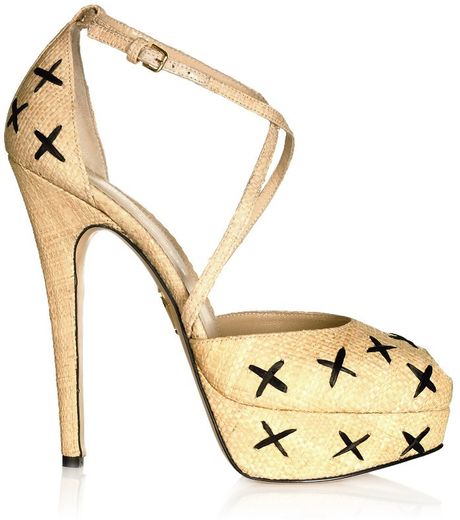 Charlotte Olympia Hayworth in Beige - Lyst