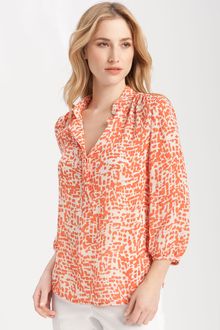 Classiques Entier Petal Silk Chiffon Shirt - Lyst