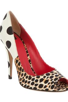 D&G Printed Peep Toe Pump - Lyst