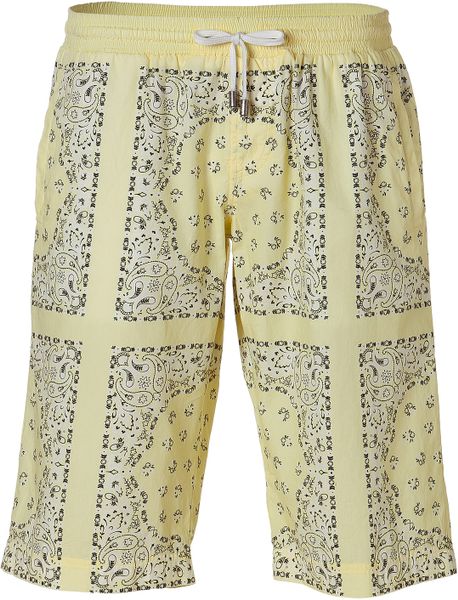 D&g Sunshine Patterned Bermuda Shorts in Yellow for Men - Lyst