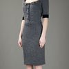 Dior Belted Dress in Gray (black) - Lyst
