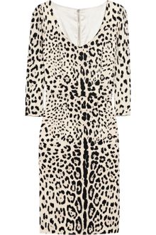 Dolce & Gabbana Leopard print Silk Dress - Lyst