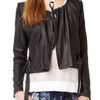 Edun Suede Cinched Collar Jacket in Blue (navy) - Lyst