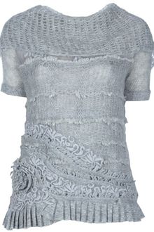 Ermanno Scervino Embellished Top - Lyst