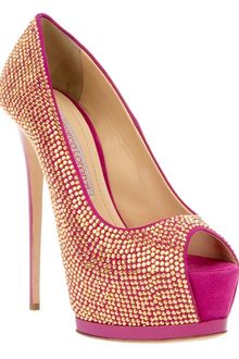 Gianmarco Lorenzi Peep Toe Shoe - Lyst