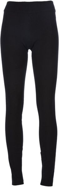 Helmut Lang Stretch Legging in Black - Lyst