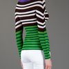 Issey Miyake Cauliflower Striped Knitted Sweater in Blue (green) - Lyst