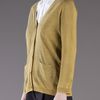 Jil Sander Navy Spare Luxe Cardigan in Gold (navy) - Lyst