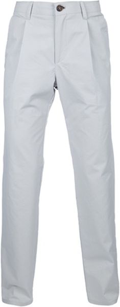 Kai Aakmann Handkerchief Chino in Gray for Men - Lyst