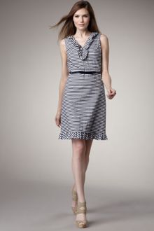 Kate Spade Striped Seersucker Dress - Lyst