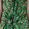 Lanvin Printed Evening Dress in Green - Lyst