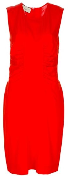 Paul Smith Sleeveless Dress in Red (orange) - Lyst