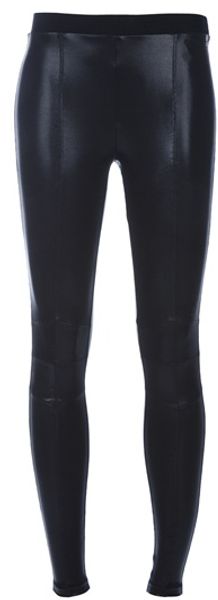 Pierre Balmain Coated Leggings in Black - Lyst