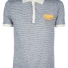 Roberto Collina Striped Polo Shirt in Gray for Men (grey) - Lyst