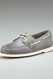 Sperry Top-sider Burnished Boat Shoe Gray - Lyst