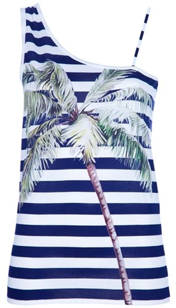 Stella Mccartney Printed Top in Blue - Lyst