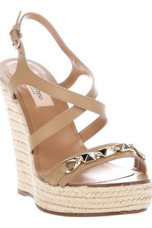Valentino Wedge Sandal - Lyst