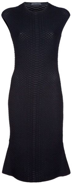 Alexander McQueen Snake Skin Print Dress - Lyst