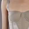 Bottega Veneta Corset Dress in Gray (grey) - Lyst