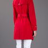 Burberry Brit Trench Coat in Red - Lyst