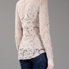 Burberry Lace Shirt in Brown - Lyst