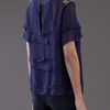 By Malene Birger Ansara Sequin Shoulder Top in Blue (navy) - Lyst
