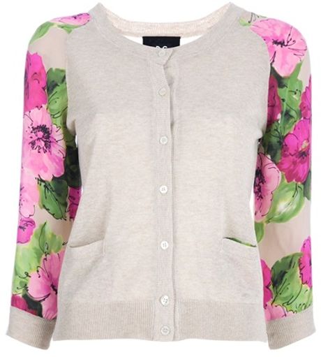 D&g Printed Cardigan in Gray (grey) - Lyst