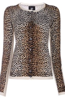 D&G Leopard Print Silk Cardigan - Lyst
