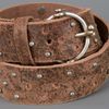 Diesel Black Gold Studded Leather Belt in Brown for Men - Lyst