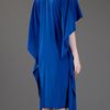Dkny Oversize Silk Dress in Blue - Lyst