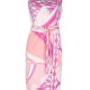 Emilio Pucci Printed Sleeveless Dress in Pink - Lyst