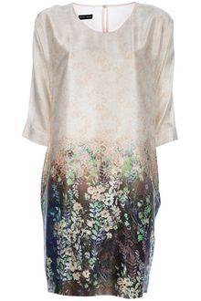 Emporio Armani Printed Dress - Lyst
