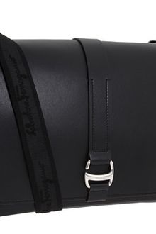 Ferragamo Leather Messenger Bag - Lyst