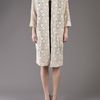 Giada Forte Lace Coat in Beige (ivory) - Lyst