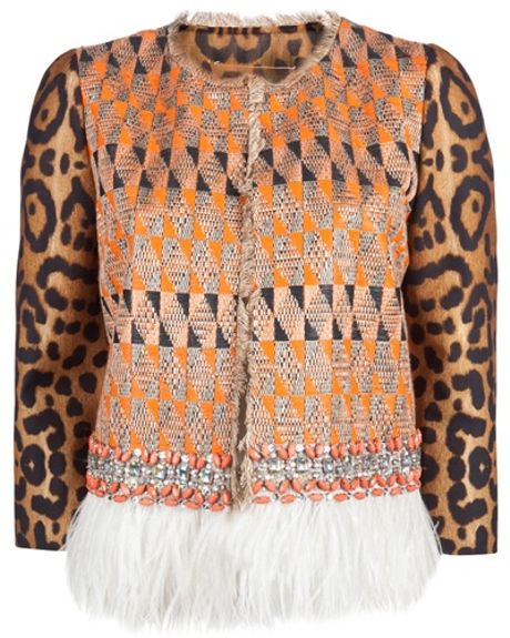 Giambattista Valli Embellished Jacket in Animal (leopard) - Lyst