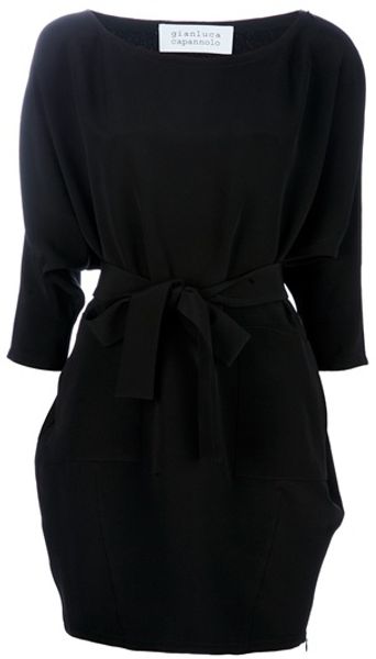 Gianluca Capannolo Silk Dress in Black - Lyst