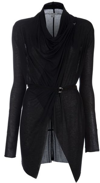 Helmut Lang Belted Cardigan - Lyst