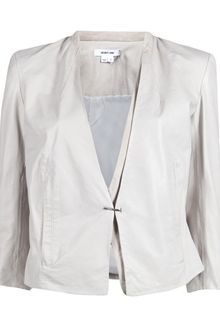 Helmut Lang Waxed Leather Blazer - Lyst